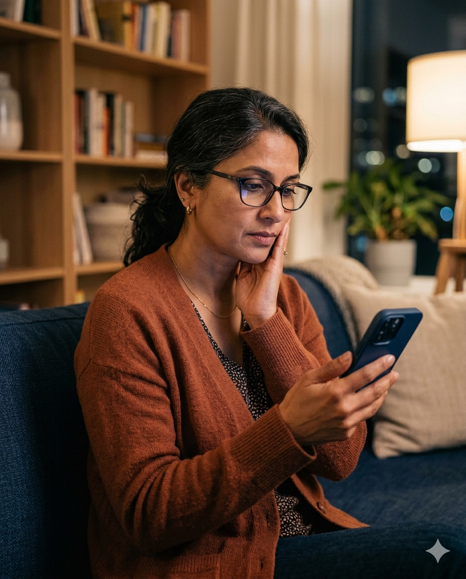 Person holding jaw in dental discomfort
